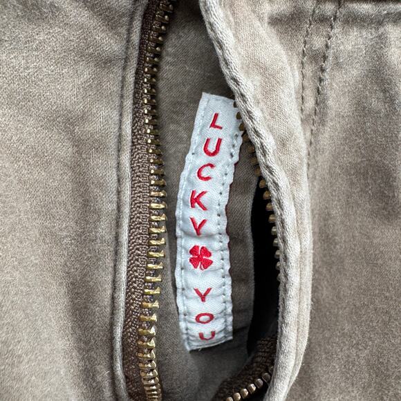 Lucky Brand Jeans Mens 33x30 (34x29 ACTUAL) 223 Straight Sateen Cocoa Brown - Picture 6 of 10